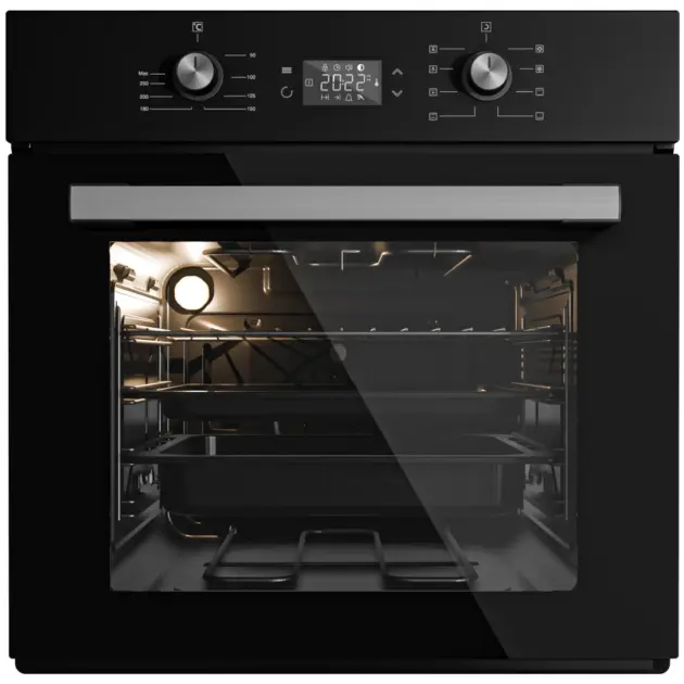 B66-SF2-Anthracite Glass - فرن بلت إن كهرباء 60 سم كومتيل بضمان بيورتى